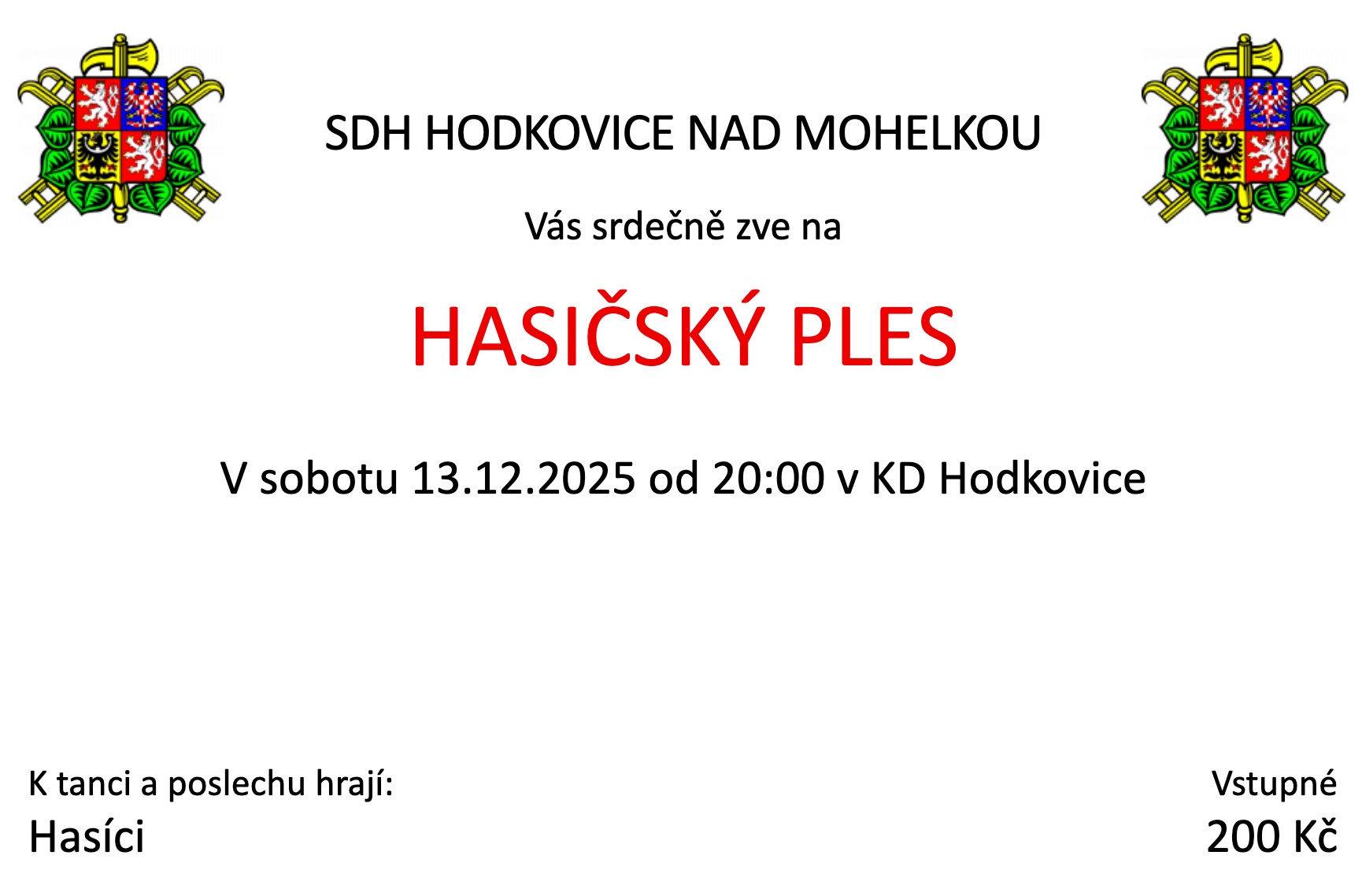 Plakát na ples